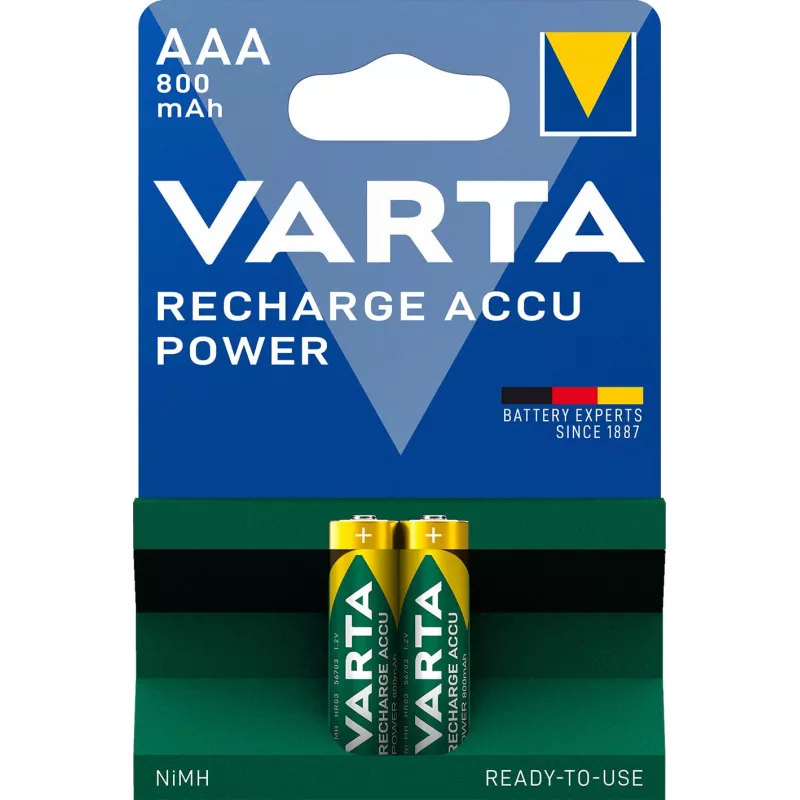 Varta Akku VARTA R2U Ni-MH AAA (Micro) 800mAh 1,2V / 2er Blister (56703 101 402)