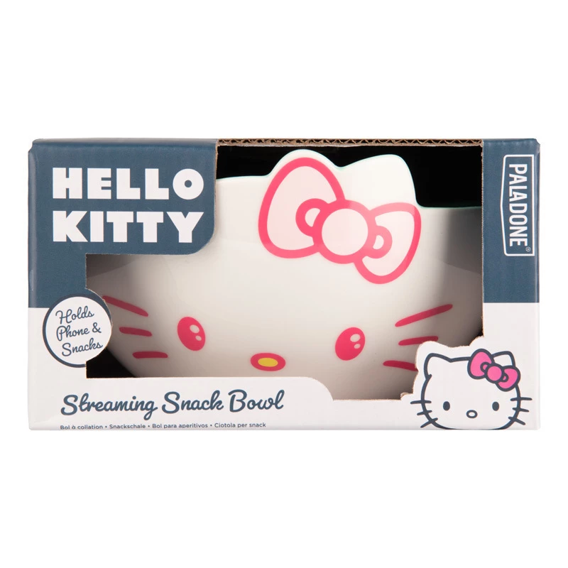 Paladone Snackschale Hello Kitty Streaming-Design — Keramik, 800 ml Fassungsvermögen