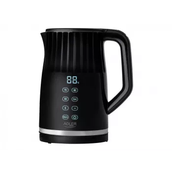 Adler AD 1350 1,7L temperaturgesteuerter LED-Wasserkocher Schwarz
