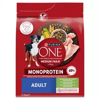 Hundefutter Purina Nestle PURINA ONE MED/MAX Adult Monoprotein Truthahn 2,5 kg