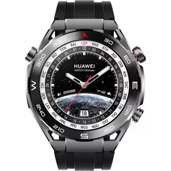 Huawei Watch Ultimate – Smartwatch mit Armband – hydriertes Nitrilkautschuk (HNBR) – Handgelenksumfang: 140–210 mm – Anzeige 3,8 cm (1,5 inch) – NFC, Bluetooth