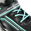 Nils Extreme NH18190 2IN1 Skates SCHWARZ/BLAU GR. M (34-38) Mit austauschbaren Hockeyskates