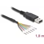 DeLOCK USB 2.0 zu Seriell UART LVTTL Konverter 6 offene Litzen 3,3V 1,8m