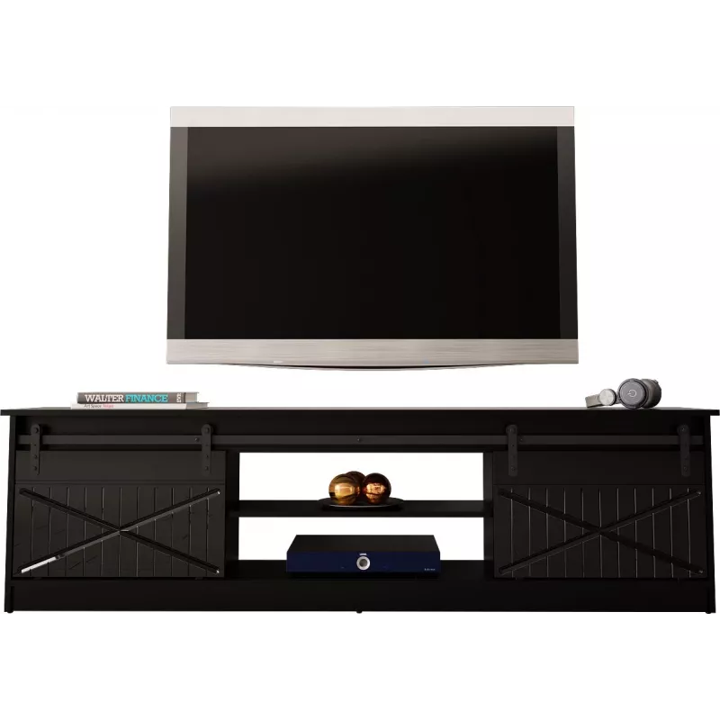 RTV GRANERO 200x56.7x35 schwarz/schwarz glänzend Schrank