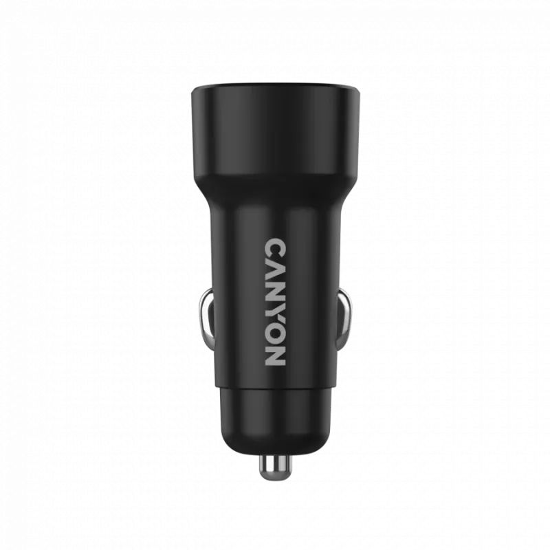 Autoladegerät CANYON OnDrive 30 PD 30W USB-C Schwarz – USB-C-Netzteil für Fahrzeuge, 30W PD
