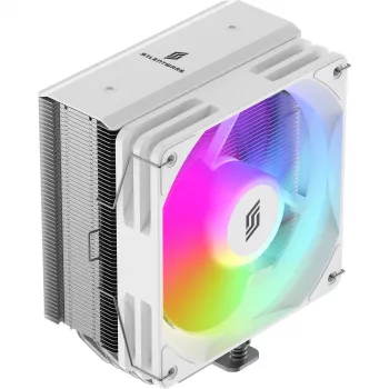 CPU-Kühler Silentware Bora RGB Weiß mit 120-mm-PWM-ARGB-Lüfter, 215 W TDP, kompatibel mit AM5 und LGA1851