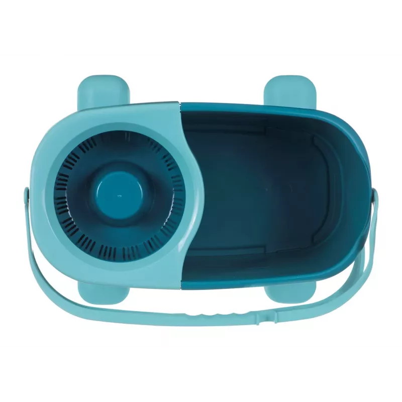 Wischsystem Leifheit Clean Twist Mop Ergo mobil, Eintank, blau, mit Mop und Lenkrollen
