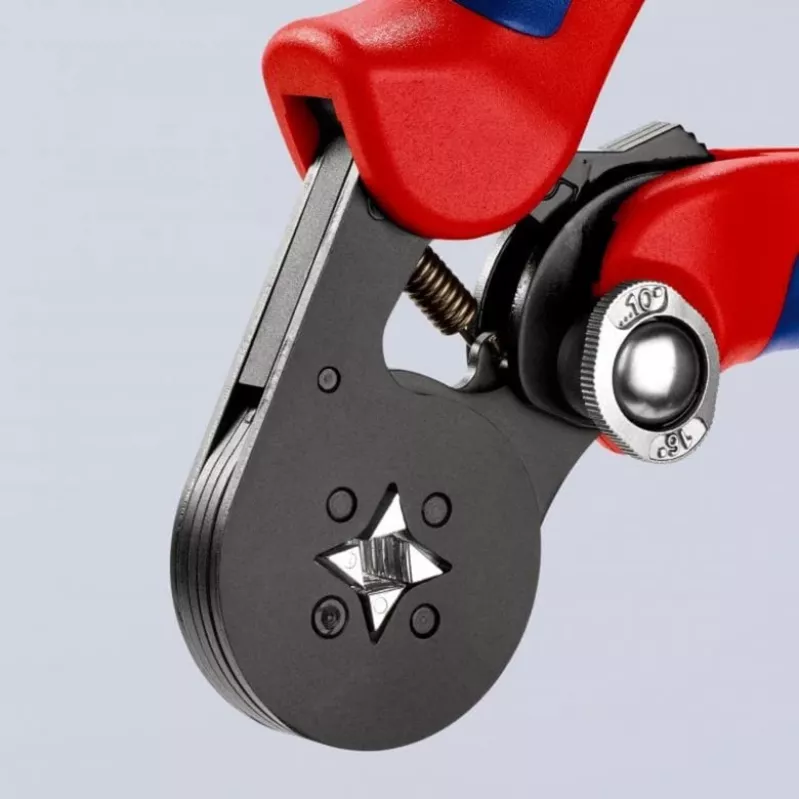 Selbsteinstellende Crimpzange 97 53 04 SB (Rot/Blau, für Aderendhülsen)