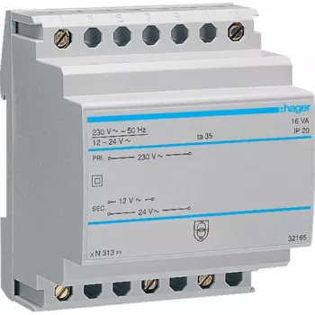 Sicherheitstransformator 12V/1,33A oder 24V/0,67A ST313 (ST313)