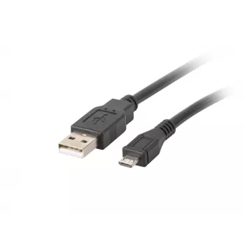 Lanberg CA-USBM-10CC-0010-BK USB-Kabel USB 2.0 1 m Micro-USB B USB A Schwarz