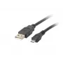 Lanberg CA-USBM-10CC-0010-BK USB-Kabel USB 2.0 1 m Micro-USB B USB A Schwarz