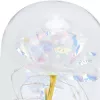 Ewige Rose im Glas Extralink Home, weißes LED-Licht