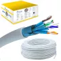 Netzwerkabel Extralink Twisted-Pair CAT6A FTP (F/FTP) V2 Indoor 500M Grau