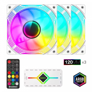 Gamemax | Gehäuselüfter | KF300 BK | Weiß