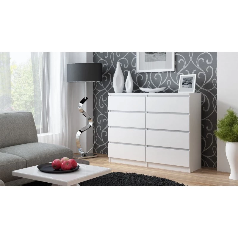 Topeshop M8 120 BIEL Kommode