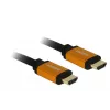 DeLOCK - HDMI-Kabel - HDMI (M) auf HDMI (M) - 50 cm - Dreifachisolierung - Schwarz, Gold - 8K-Unterstützung