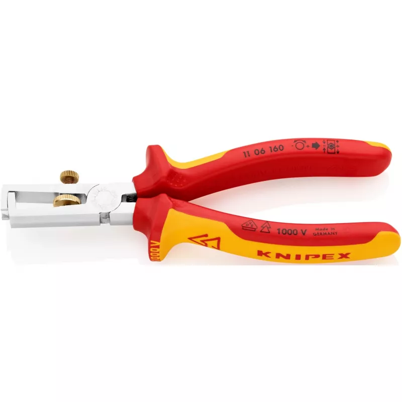 Knipex 11 06 160 Kabelabisolierer Orange, Rot