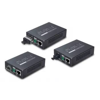 PLANET GT805A Netzwerk-Medienkonverter 1000 Mbit/s Multimode Schwarz