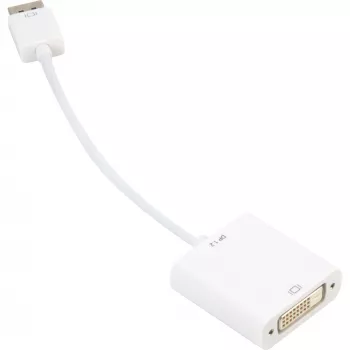DisplayPort-auf-DVI-Adapterkabel Sharkoon 0,15 m weiß — DisplayPort 1.2 auf DVI