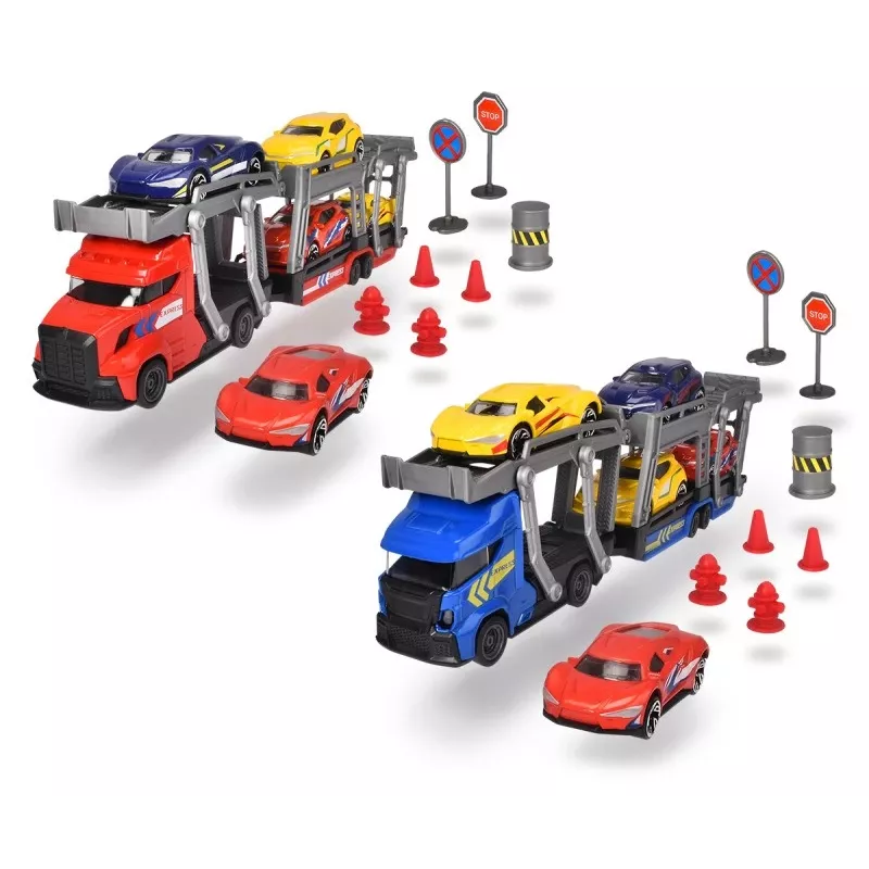 Mechanisches Spielzeugset Dickie City Set 203745012 mit Fahrzeugen und Zubehör