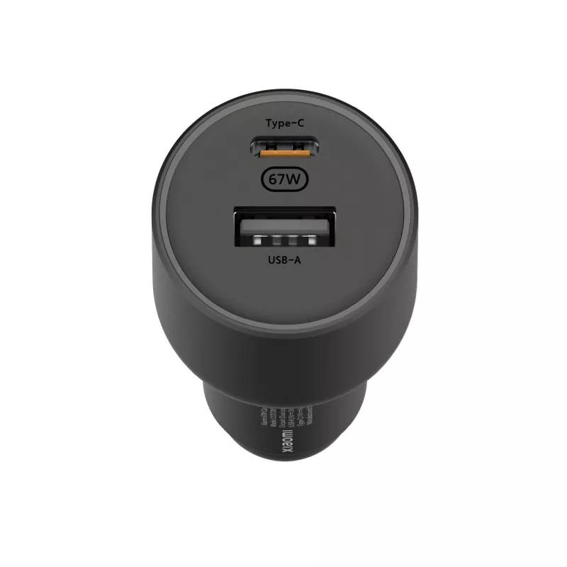 Xiaomi 43907 Ladegerät für Mobilgeräte Universal Schwarz Zigarettenanzünder Auto