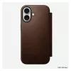 Folio-Handyhülle Nomad NM014209858 für Apple iPhone 17, 16 cm (6,3 Zoll), braun, 4 Kartenfächer