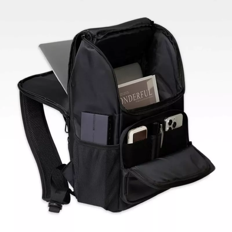 Rucksack Vention KROB0 19 L kompakter Rucksack, PU, für Laptops bis 15,6 Zoll, 450×280×150 mm, schwarz