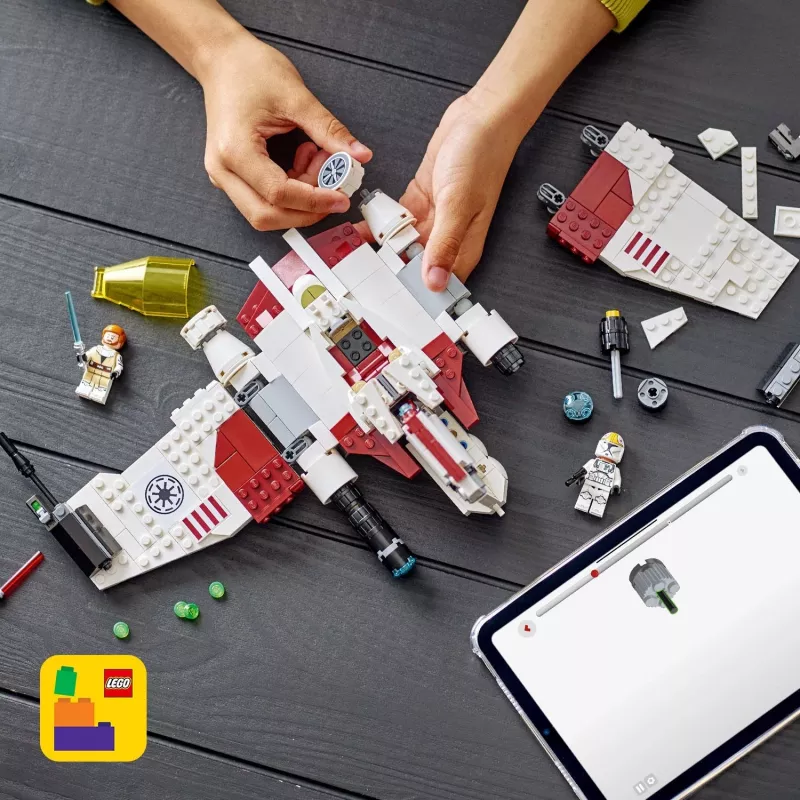 LEGO Star Wars V-19 Torrent Fighter 75432 Bauset — 567 Teile, 3 Minifiguren, Ausstellungs- und Spielmodell