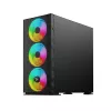 SAVIO PC-Gehäuse Raptor X1 ARGB Glas/Mesh Schwarz
