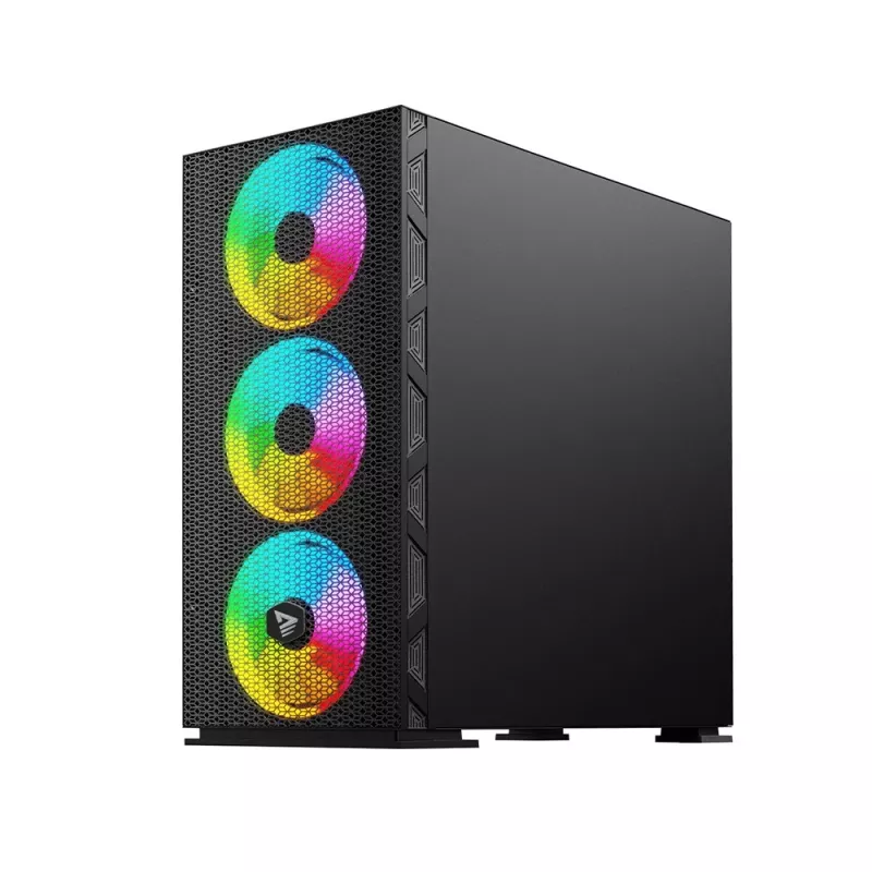 SAVIO PC-Gehäuse Raptor X1 ARGB Glas/Mesh Schwarz