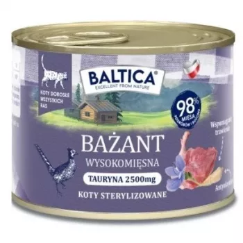 BALTICA regionale Aromen Fasan - Nassfutter für Katzen - 185g