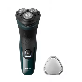 Elektrischer Rotationsrasierer Philips 3000X Series X3002/00 – 3-Kopf Nass- & Trockenrasierer, kabellos, NiMH-Akku, 40 Minuten Laufzeit