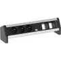 Bachmann DESK 1 Steckdosenleiste 3 Steckdosen Innenbereich Schwarz
