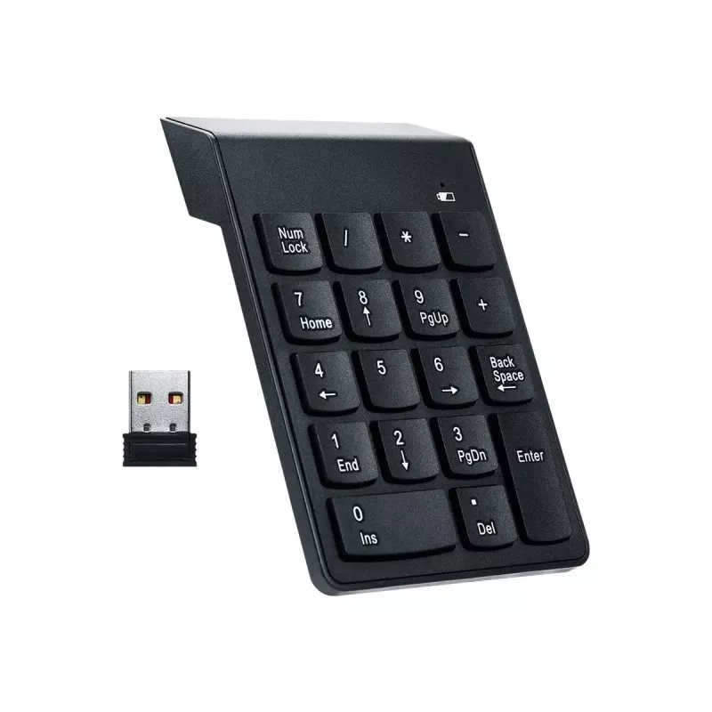 Gembird KPD-W-02 numerisches Tastenfeld Notebook/PC Bluetooth Schwarz