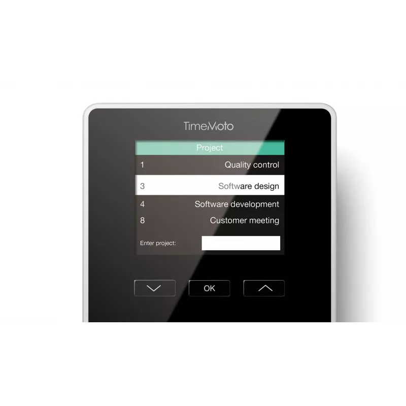 Zeiterfassungsterminal Safescan TM-616 Schwarz — 2,8 Zoll TFT, Dual-Core 1 GHz, Proximity-Karte, Ethernet LAN, Wandmontage