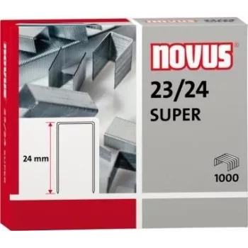 Heftklammern NOVUS 23/24, Streifen mit 1.000 Heftklammern für kompatible Heftgeräte