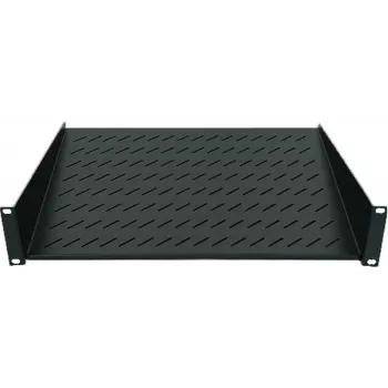 Intellinet 19 Zoll Kragarm-Fachboden, 1HE, 2-Punkt-Frontmontage, 150 mm Tiefe, max. 25 kg, Schwarz, drei Jahre Garantie