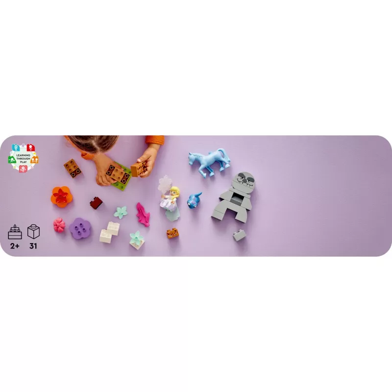 LEGO DUPLO Spielset 10418 — Disney Elsa und Bruni im verzauberten Wald, 31 Teile, 2+ Jahre