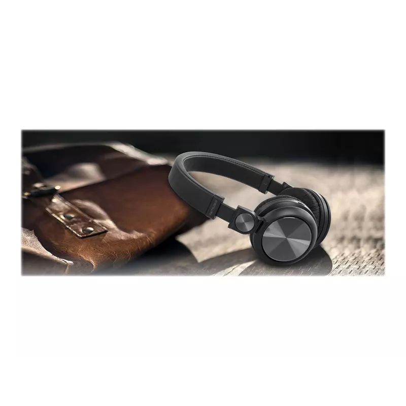 Muse M-276BT Kopfhörer/Headset Kabelgebunden & Kabellos Bügel Kopfhörer Telefonate/Musik Bluetooth Schwarz