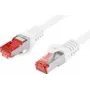 LANBERG Patchkabel Cat6 S/FTP LSZH CU 1 m Weiß RJ-45 auf RJ-45