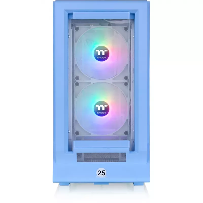 Ceres 350 MX, Tower-Gehäuse Hellblau, gehärtetes Glas x 2