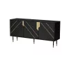 Cama 3D MOUNTAIN Kommode 154x40x72 schwarz + goldfarben