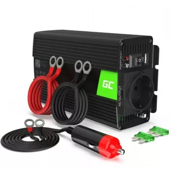 Stromadapter Wechselrichter Grün Cell INV17 Auto 500W Schwarz