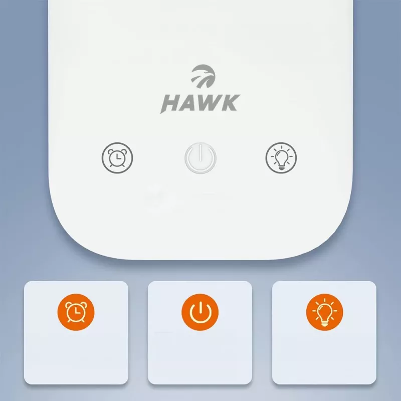 Tischleuchte Hawk HW-LAMP01 Weiß LED einstellbare Helligkeit, verstellbarer Arm