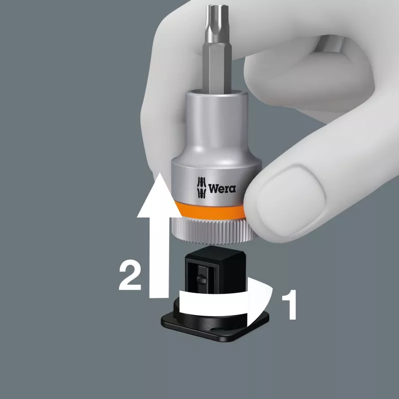 Wera 8767 C TORX HF 3 Zyklop 1/2 Zoll TORX Bit-Steckschlüsselsatz, 9-teilig