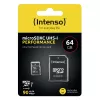 Intenso Performance - Flash-Speicherkarte (microSDXC mit SD-Adapter) - 64GB - UHS-I U1 / Class10 - microSDXC UHS-I (3424490)