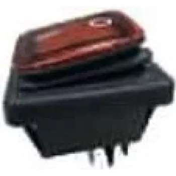 BACHMANN 924.178 Wippschalter schwarz/rt Serie 3627, bel., 2p. (924178)