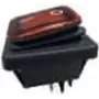 BACHMANN 924.178 Wippschalter schwarz/rt Serie 3627, bel., 2p. (924178)