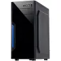 Chassis INTER-TECH B-42 Black Midi Tower, ATX, 2xUSB2.0, Blue LED strip, PSU optional