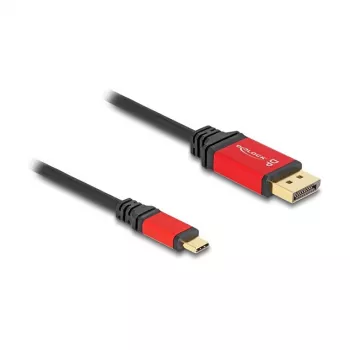 DeLOCK USB-C-auf-DisplayPort-Kabel 8K 30Hz HDR 1m Rot